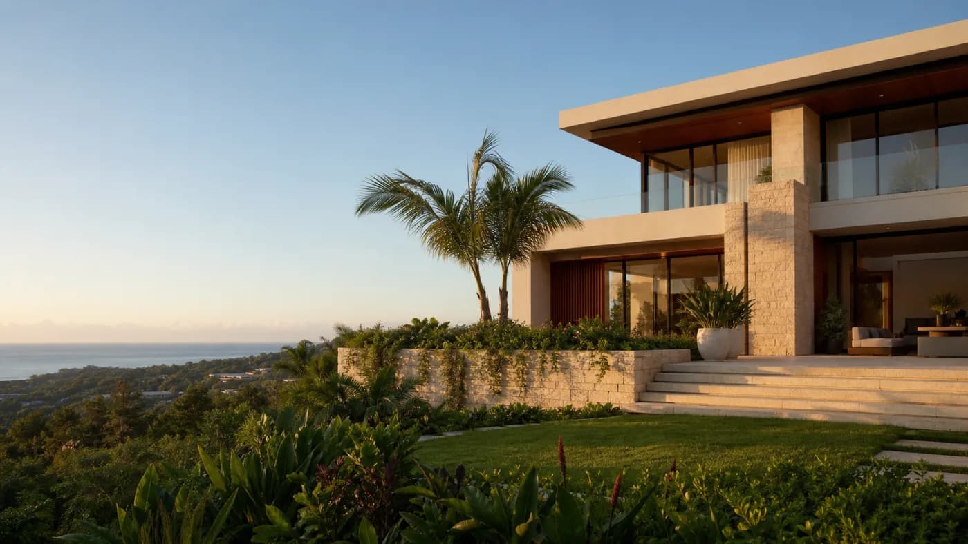 Representative contemporary luxury home in Jamaica